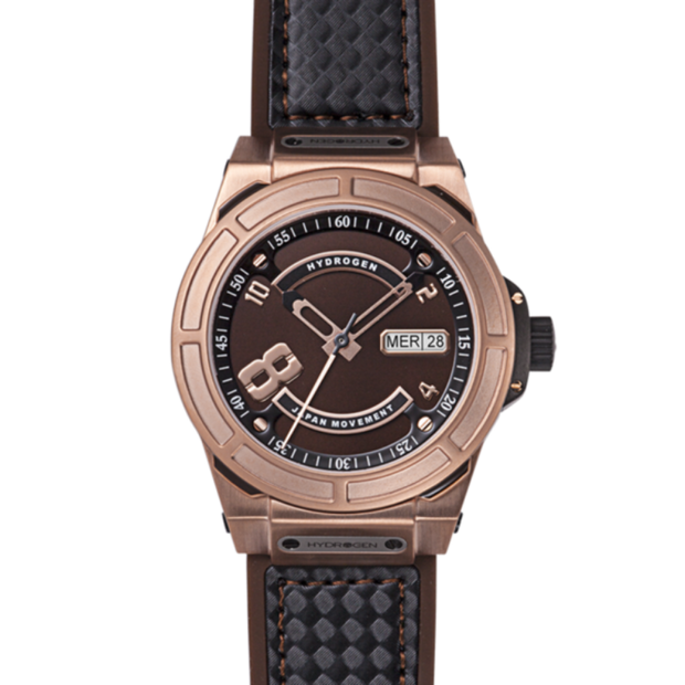 Hydrogen Rose Gold Date Dial Watch