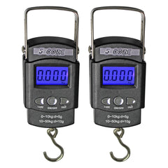 5Core Digital Fishing Scale 110lb/50kg Hanging Luggage Weighing Scales