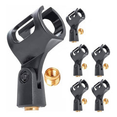 5 Core Microphone Clip Holder 6 Pieces Barrel Style with Screw