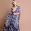 Women Printed Long Kimono Cardigan Sheer Cover Up