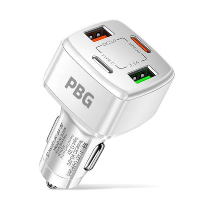 PBG 4-Port Car Charger: 2 PD & 2 USB - Fast, Universal Charging