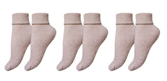 tittimitti®100% Organic Combed Cotton Luxury Women's Socks 3-Pack.