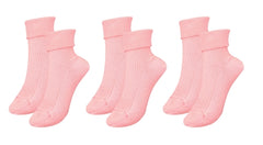 tittimitti®100% Organic Combed Cotton Luxury Women's Socks 3-Pack.