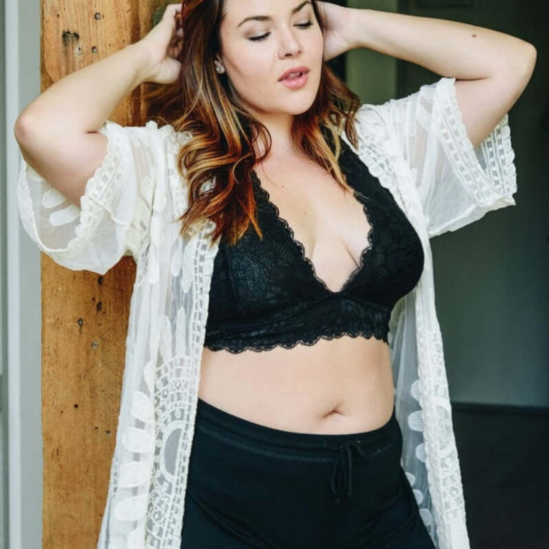 Bralette dos nu grande taille 