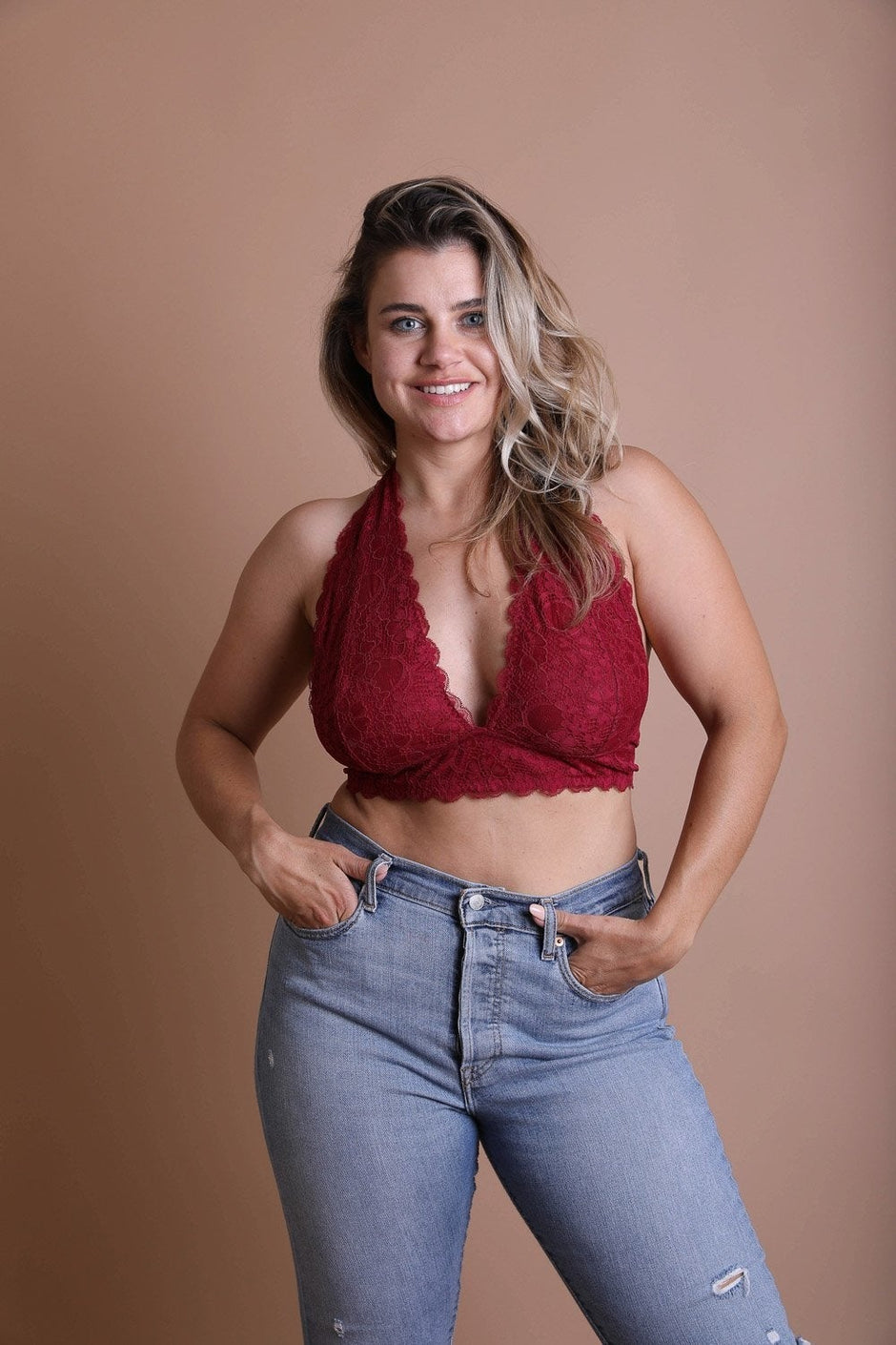 Plus Size Halter Bralette