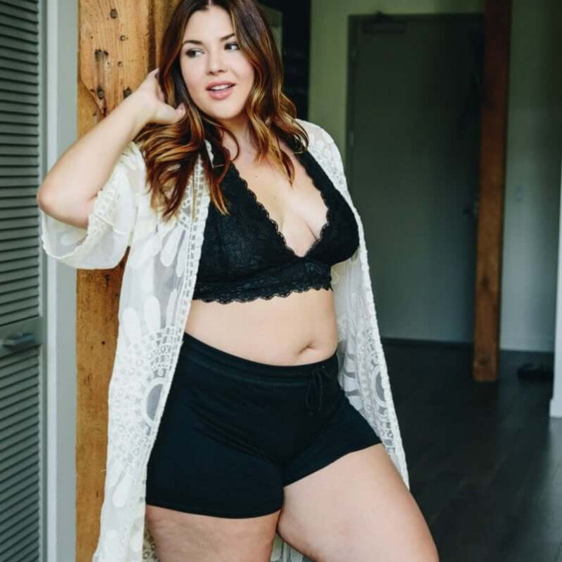 Bralette dos nu grande taille 
