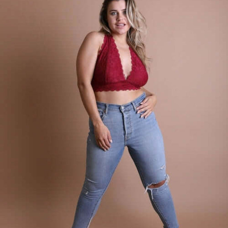 Bralette dos nu grande taille 