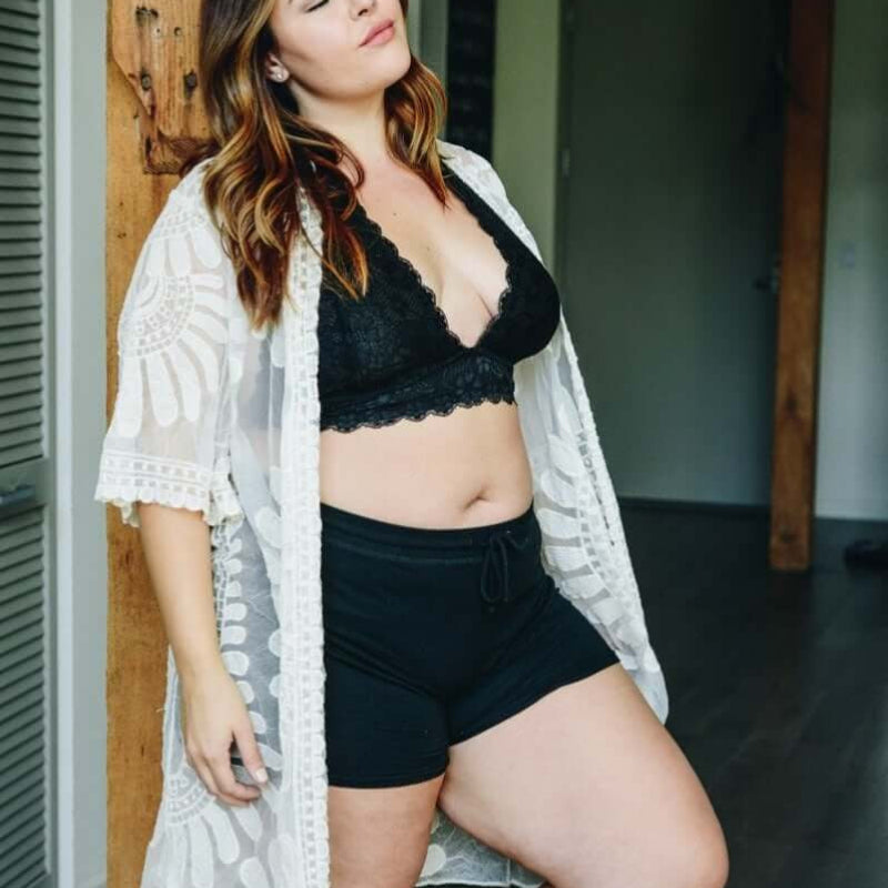 Bralette dos nu grande taille 