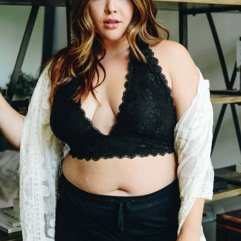 Bralette dos nu grande taille 