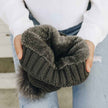 Soft Knit Pom Beanie – Warm & Stretchable Winter Hat