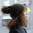Soft Knit Pom Beanie – Warm & Stretchable Winter Hat