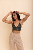 Vegan Leather Bralette