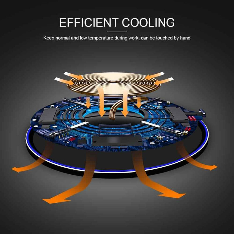 30W Fast Wireless Charger – Universal Qi Charging Pad for iPhone & Android