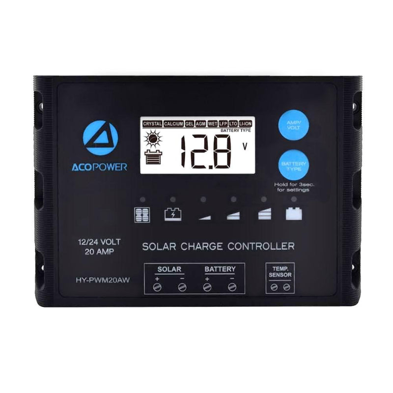 ACOPOWER ProteusX 12/24V 20A Waterproof Solar Charge Controller