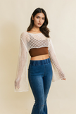 Loom Knitted Crop Sweater
