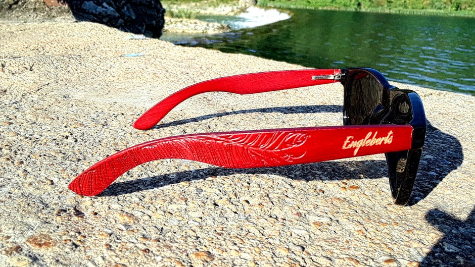 Rosewood Engraved Sunglasses