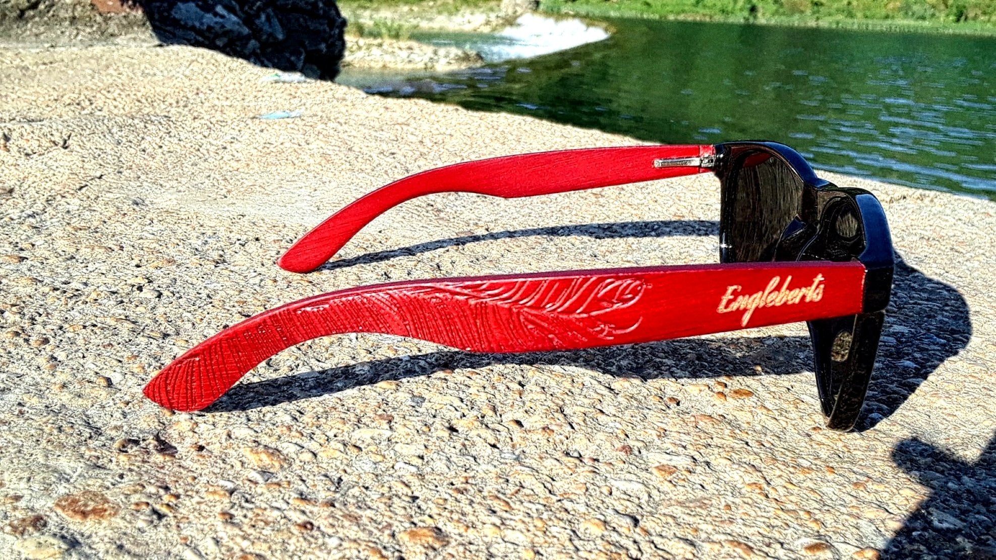 Rosewood Engraved Sunglasses