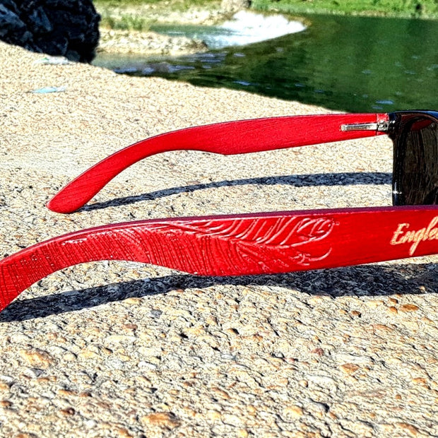Rosewood Engraved Sunglasses