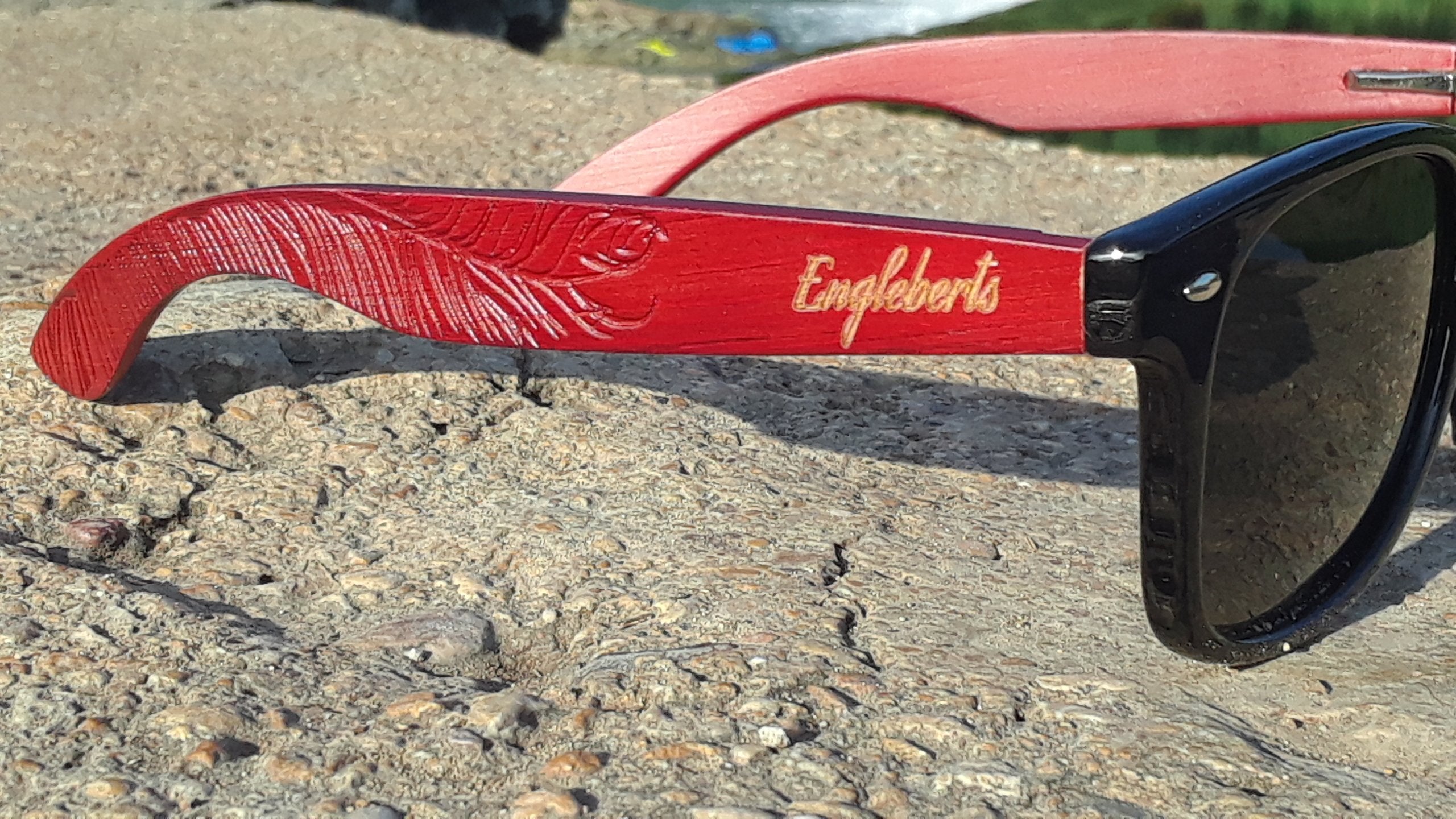 Rosewood Engraved Sunglasses