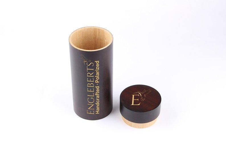 Blue Lens Wood Eyewear
