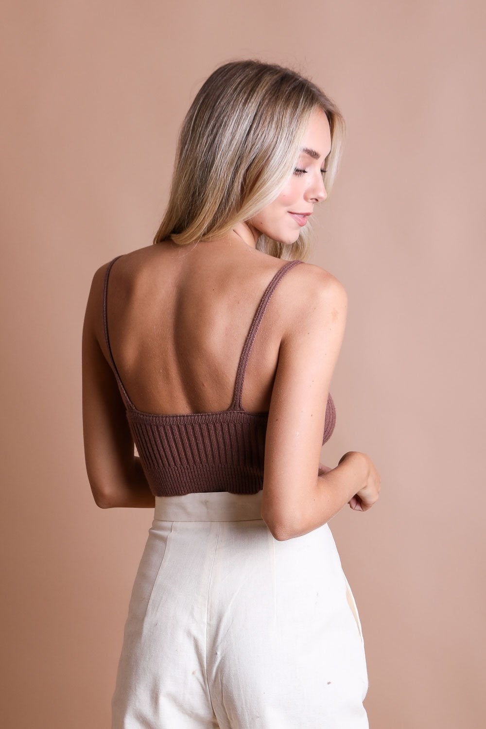 Rib Knit Crop Tops