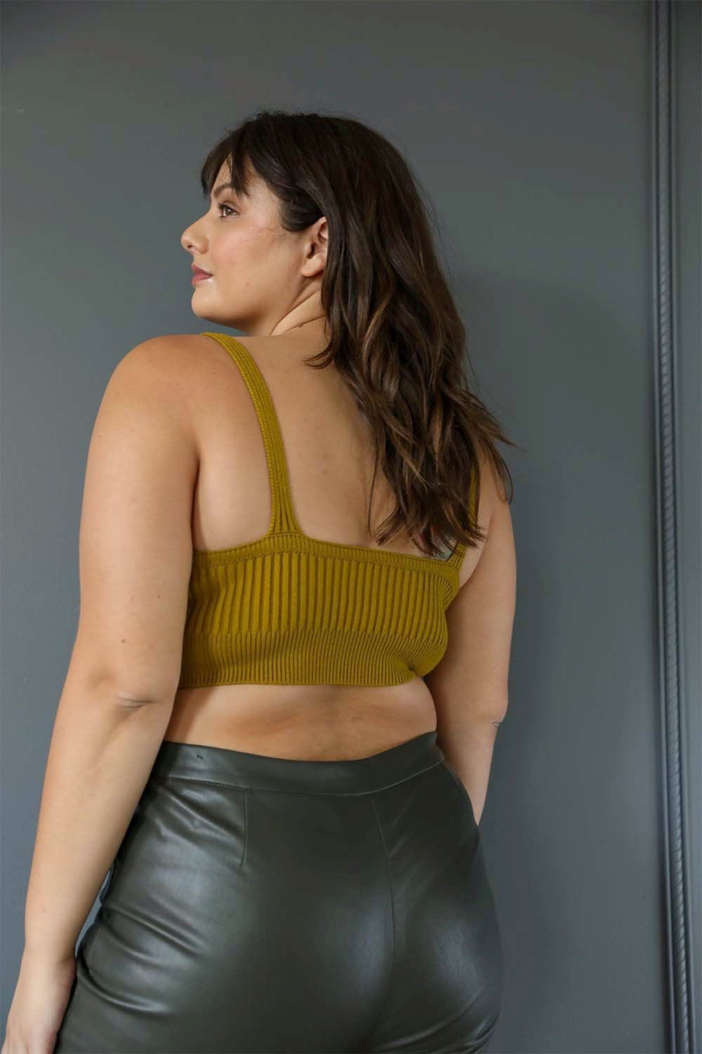 Rib Knit Crop Tops