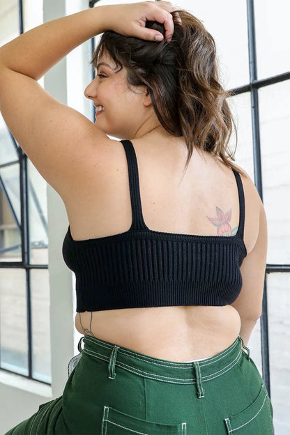 Rib Knit Crop Tops