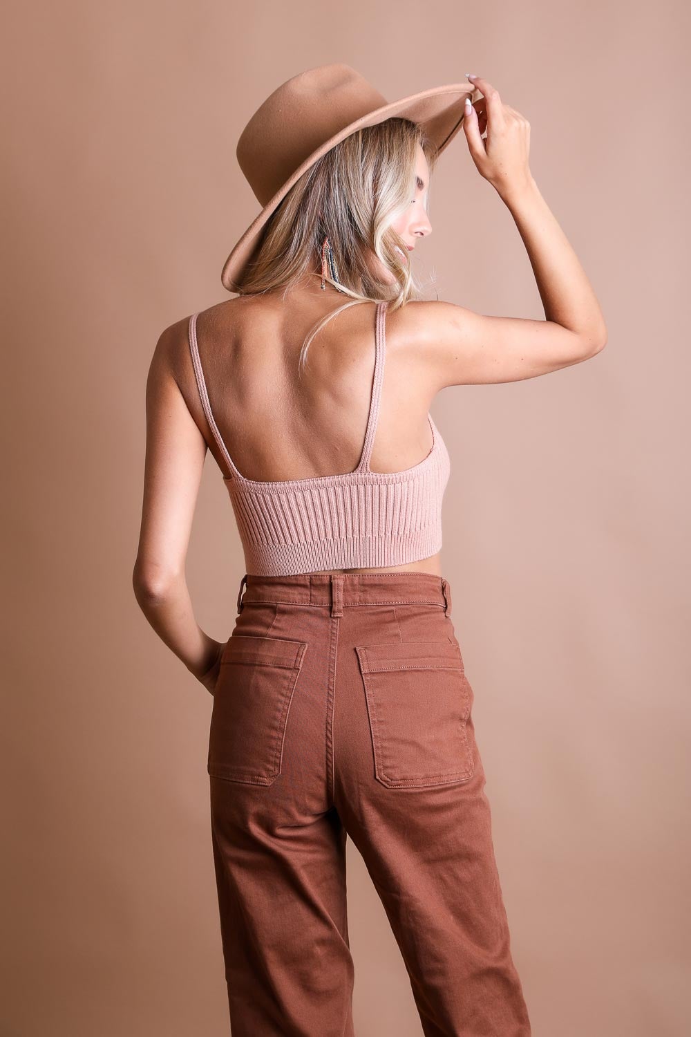 Rib Knit Crop Tops
