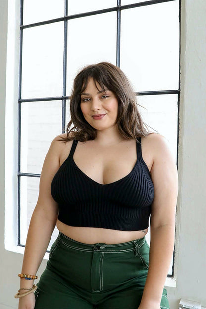 Rib Knit Crop Tops