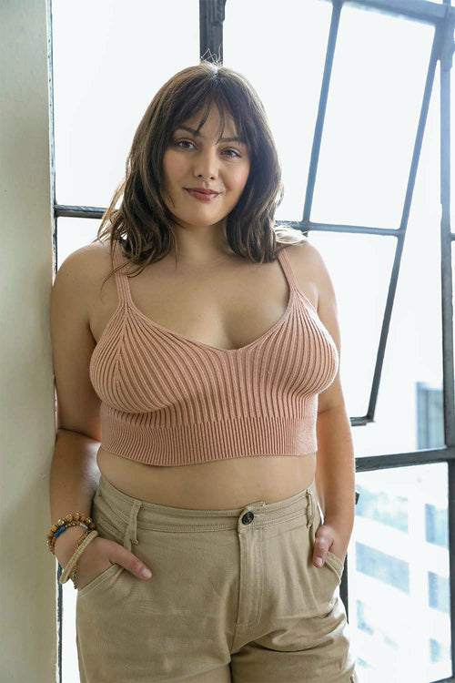 Rib Knit Crop Tops
