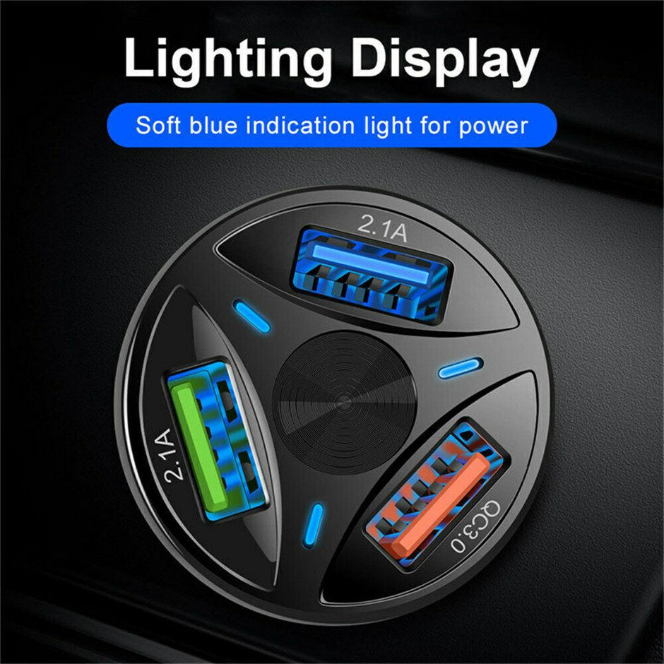 3-Port Fast Car Charger