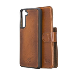 Samsung Galaxy S21 FE (Fan Edition) Detachble Leather Wallet Case - MW