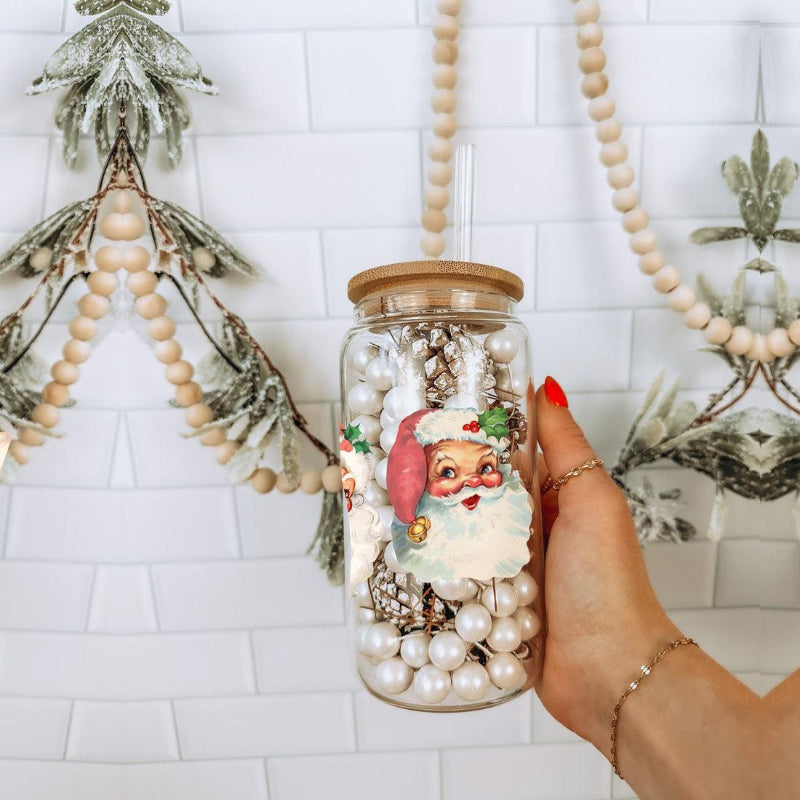 Merry and Bright Glass Cup