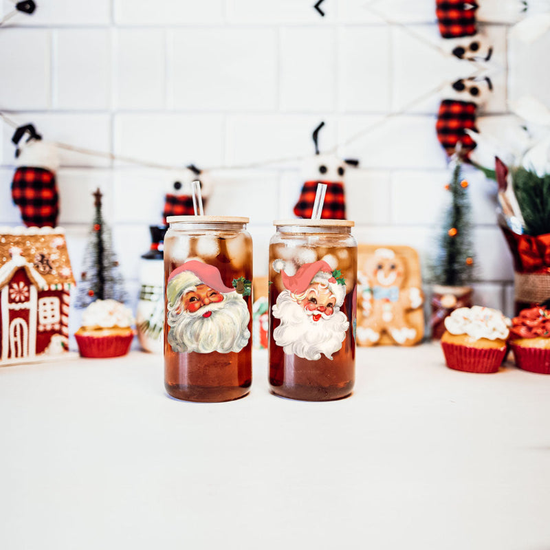 Merry and Bright Glass Cup