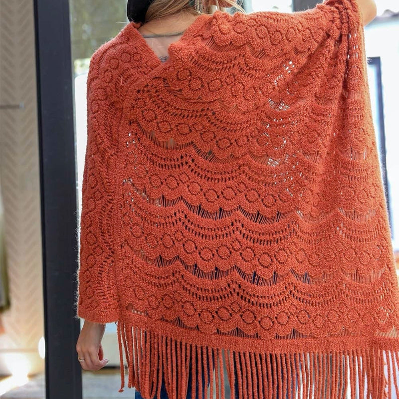 Scallop Lace Poncho