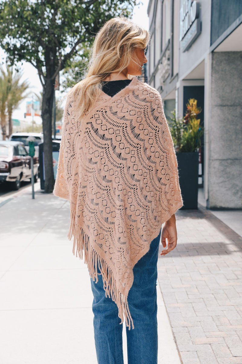 Scallop Lace Poncho