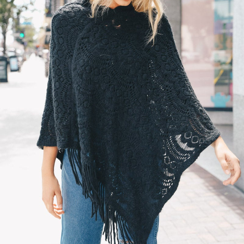 Scallop Lace Poncho