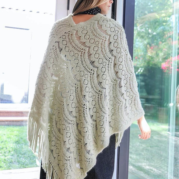 Scallop Lace Poncho