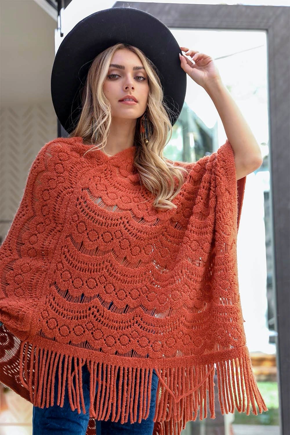 Scallop Lace Poncho