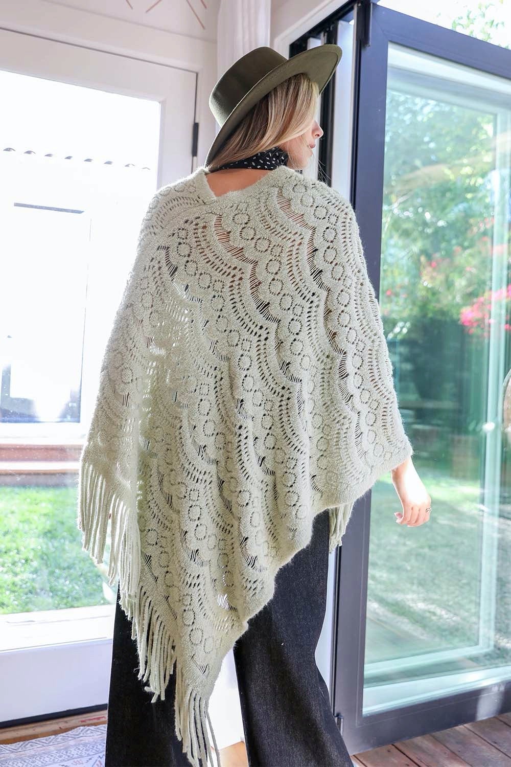 Scallop Lace Poncho