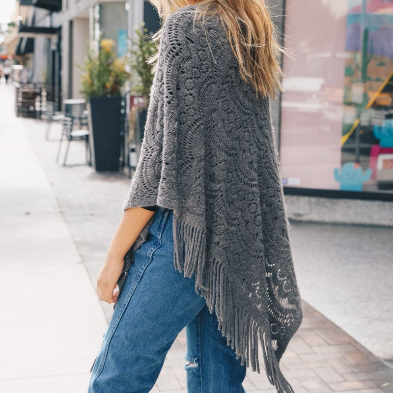 Scallop Lace Poncho