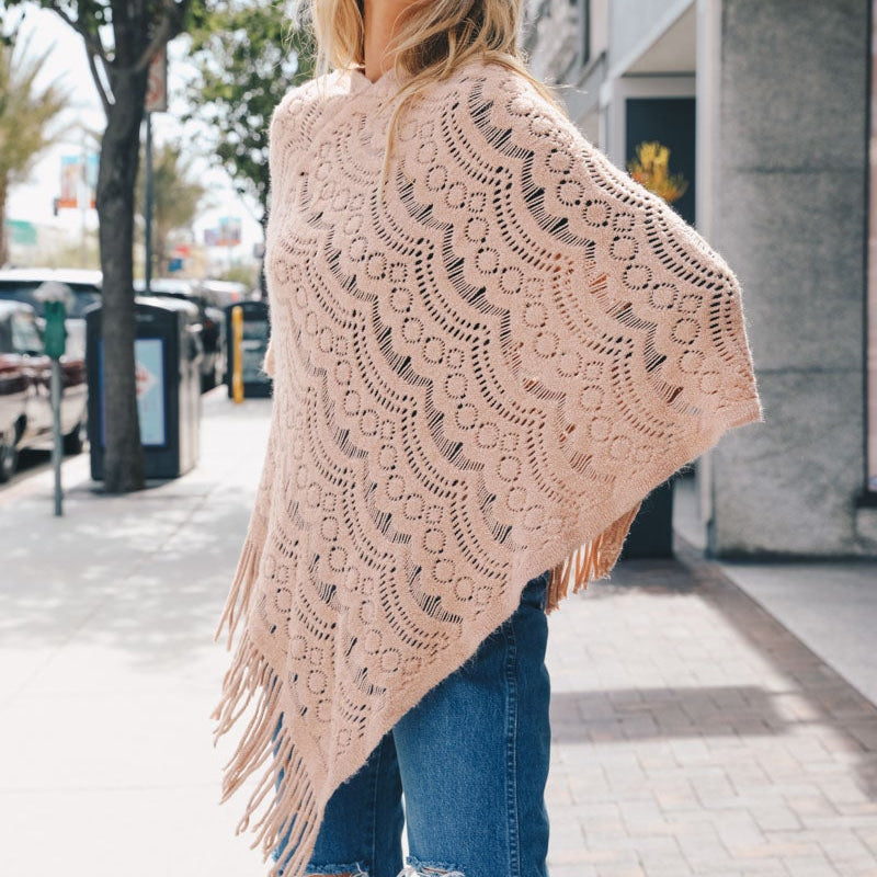 Scallop Lace Poncho