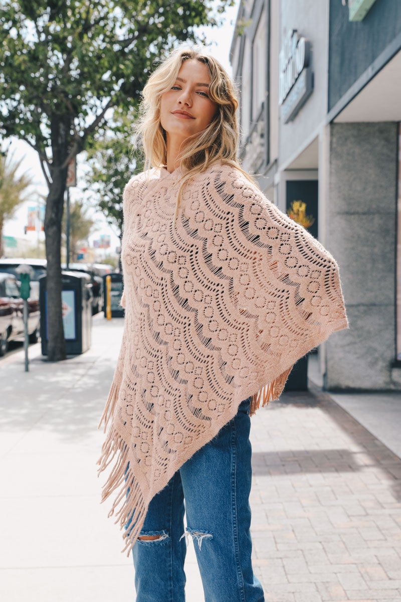 Scallop Lace Poncho