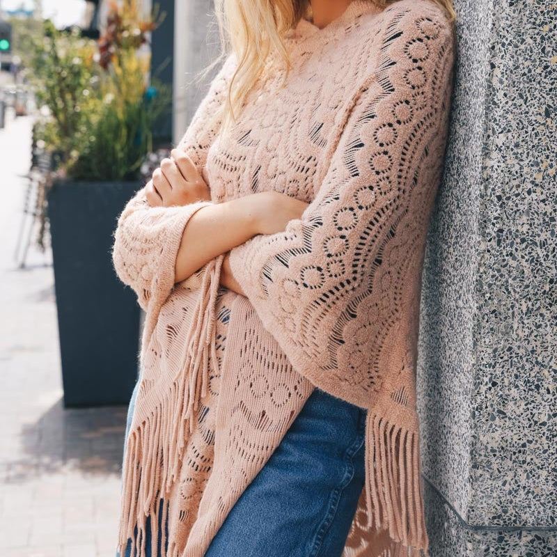 Scallop Lace Poncho