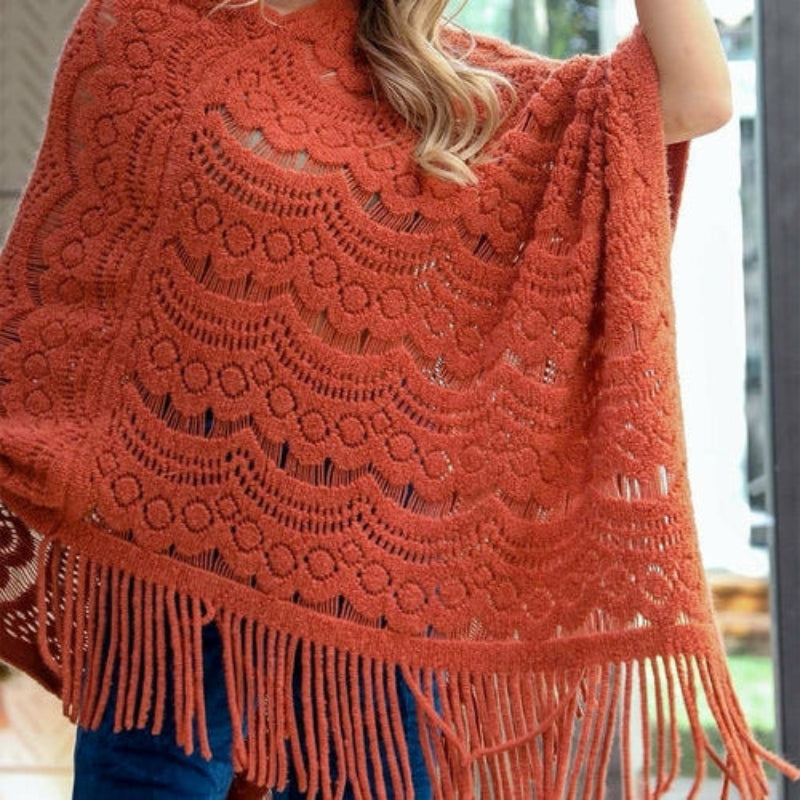 Scallop Lace Poncho