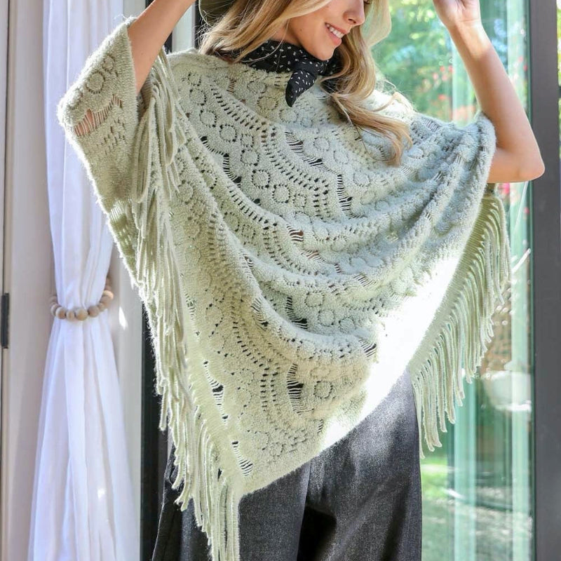 Scallop Lace Poncho