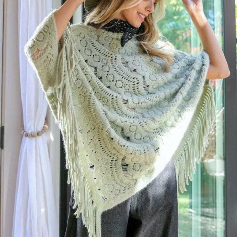 Scallop Lace Poncho