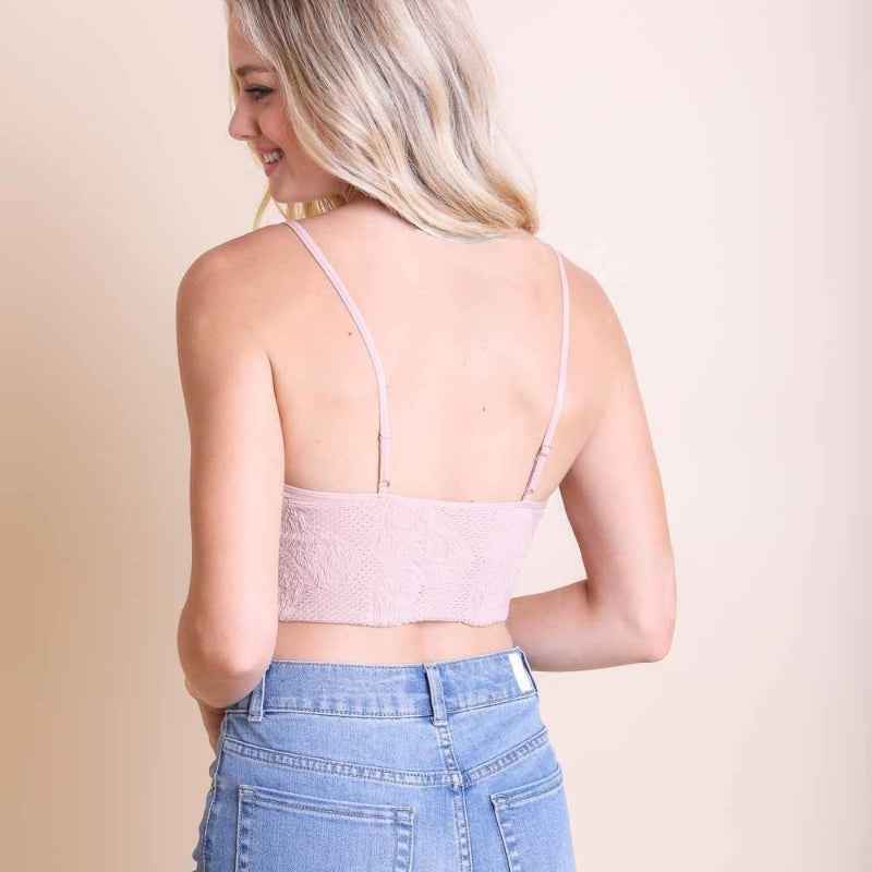 Seamless Padded Textured Brami – Mustard - Comfortable & Stylish