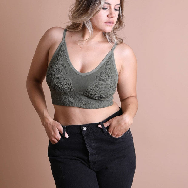 Soutien-gorge texturé rembourré sans coutures 34 DD - 42 C.