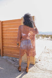 Kimonos bordados transparentes.